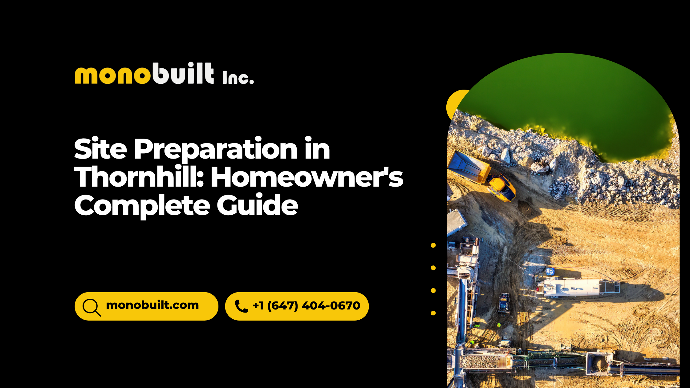 Site Preparation in Thornhill: Homeowner’s Complete Guide