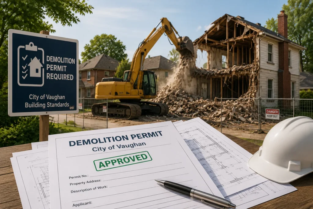 Demolition permit requirements in Concord Vaughan
