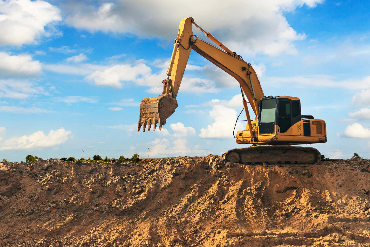 Excavation equipment for North York projects includes heavy machinery used for digging, earthmoving, grading, trenching, and site work.